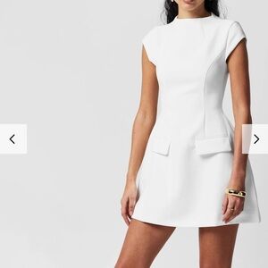 Odd Muse White The Ultimate Muse Cap Sleeve Mini Dress
